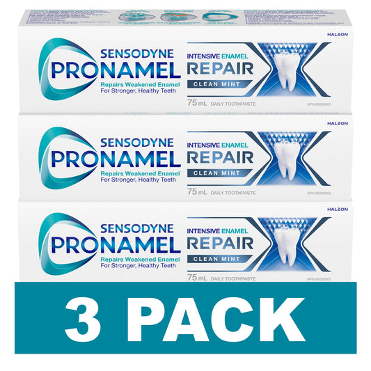 SENSODYNE PRONAMEL Intensive Enamel Repair Clean Mint (Toothpaste) Pack of 3 - Available at All In One Marketplace Canada