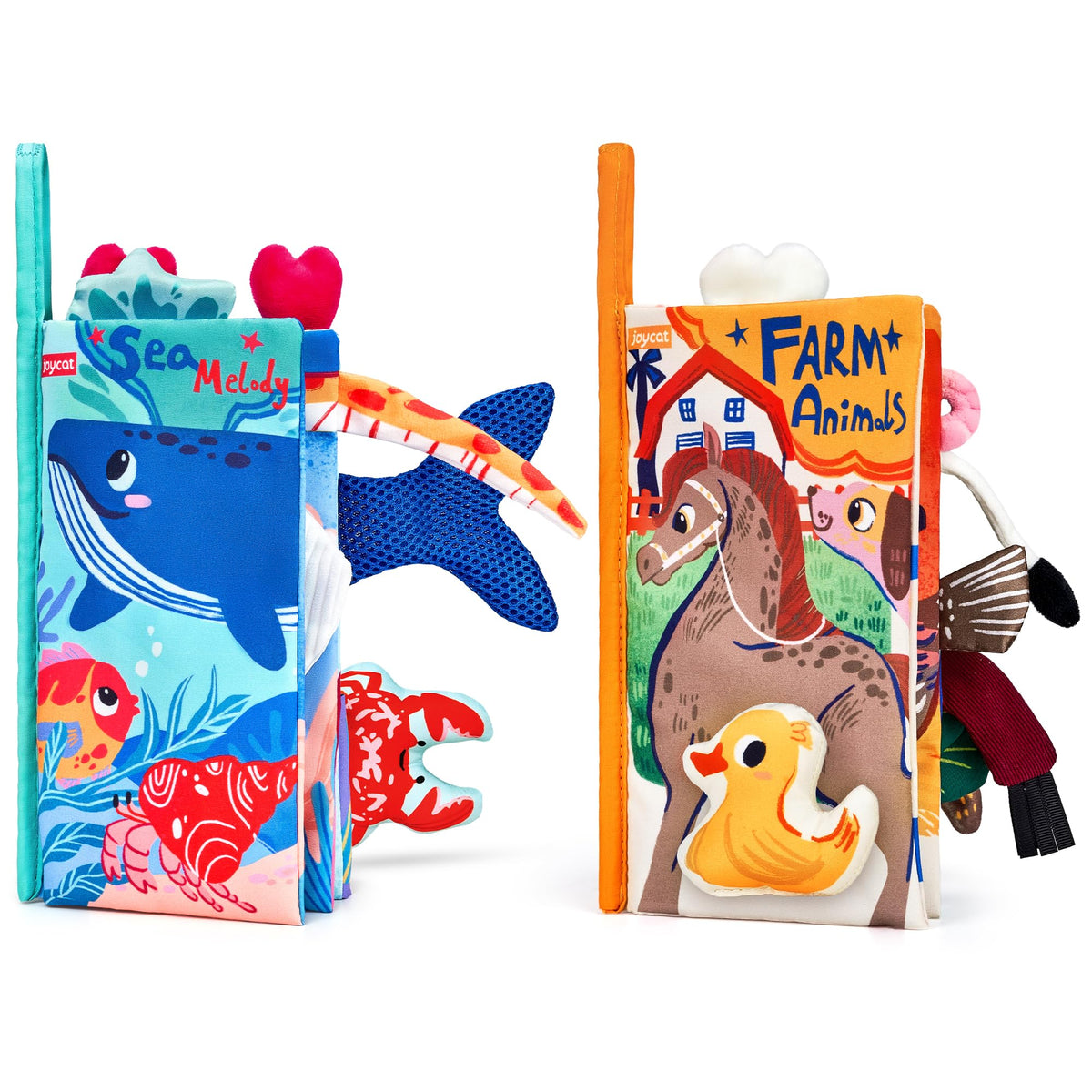 JoyCat Baby Toys 0-6 Months, 2PCS Crinkle Books for Babies 🍁 All In One Marketplace Canada