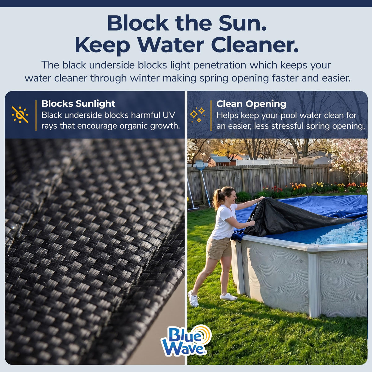Blue Wave Gold 15-Year 12-ft x 20-ft Oval Above Ground Pool Winter Cover 🍁 All In One Marketplace Canada