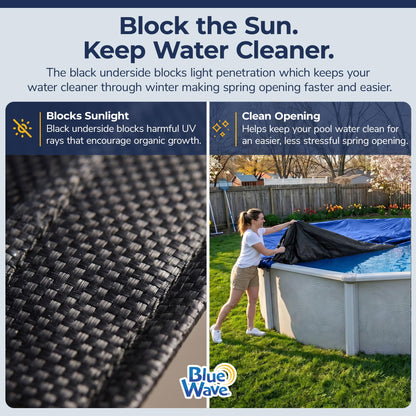 Blue Wave Gold 15-Year 12-ft x 20-ft Oval Above Ground Pool Winter Cover 🍁 All In One Marketplace Canada