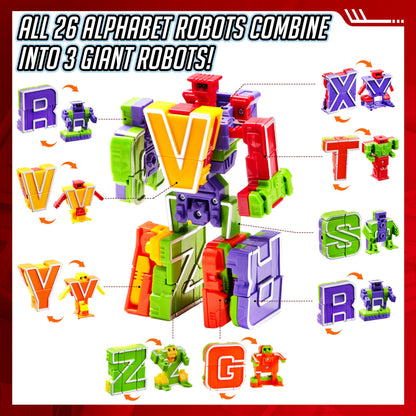 Alphabet Robots Toys for Kids, ABC Learning Toys, Alphabots, Letters, Toddlers Education Toy, Carnival Prizes, Christmas Toys, Treasure Box and Prize for Classroom 🍁 All In One Marketplace Canada