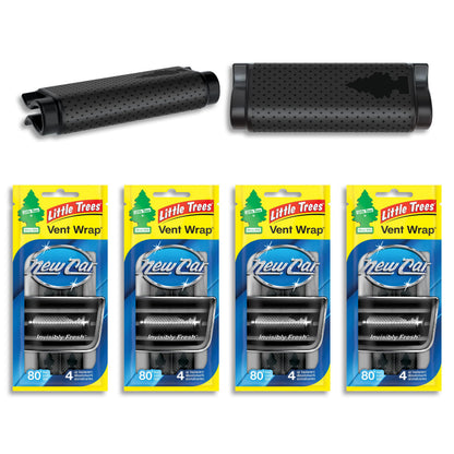 LITTLE TREES Car Air Freshener. Vent Wrap Provides Long-Lasting Scent, Slip on Vent Blade. New Car Scent, 16 Air Fresheners