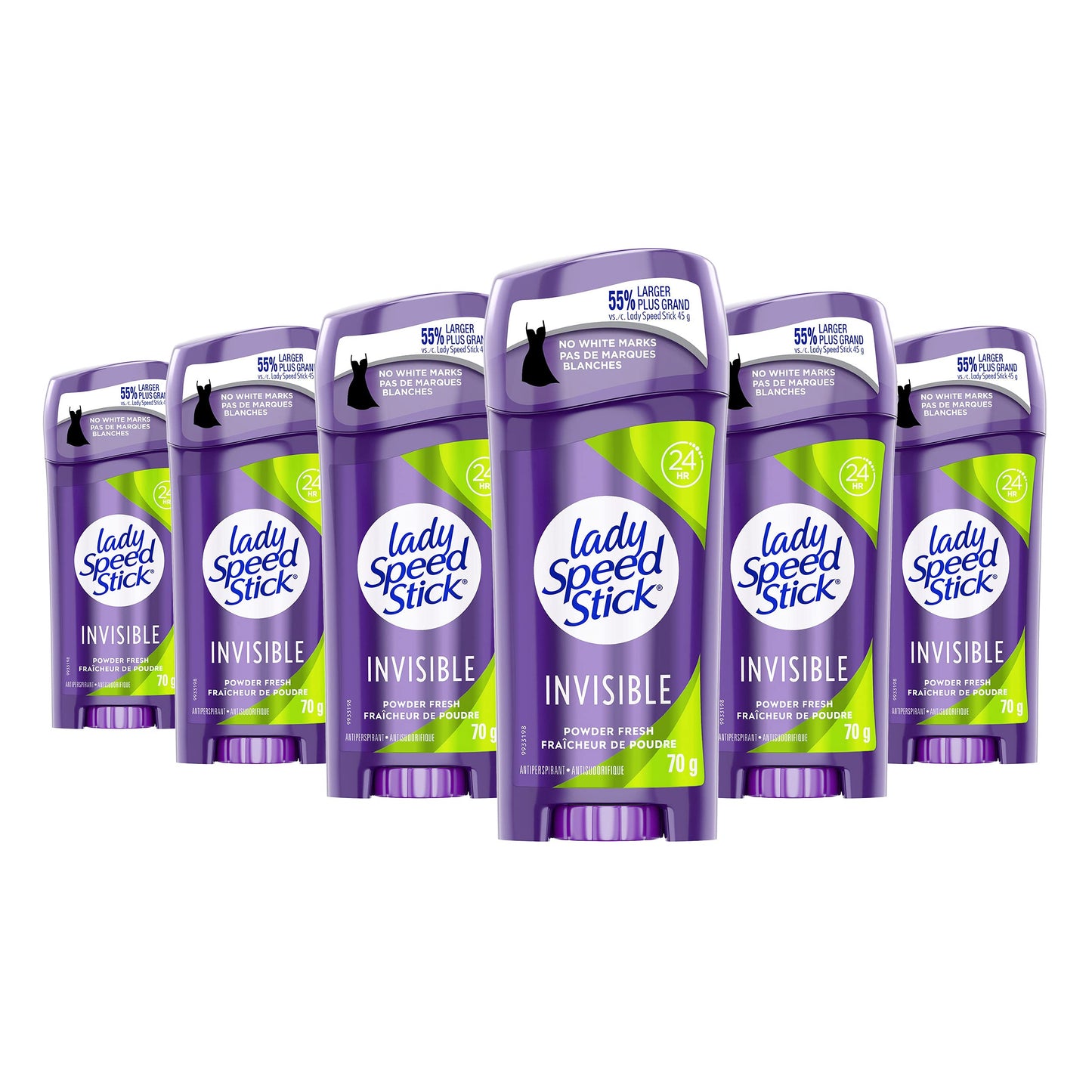Lady Speed Stick Power Antiperspirant Deodorant for Women, Powder Fresh, 70g - 6 Pack 🍁 All In One Marketplace Canada