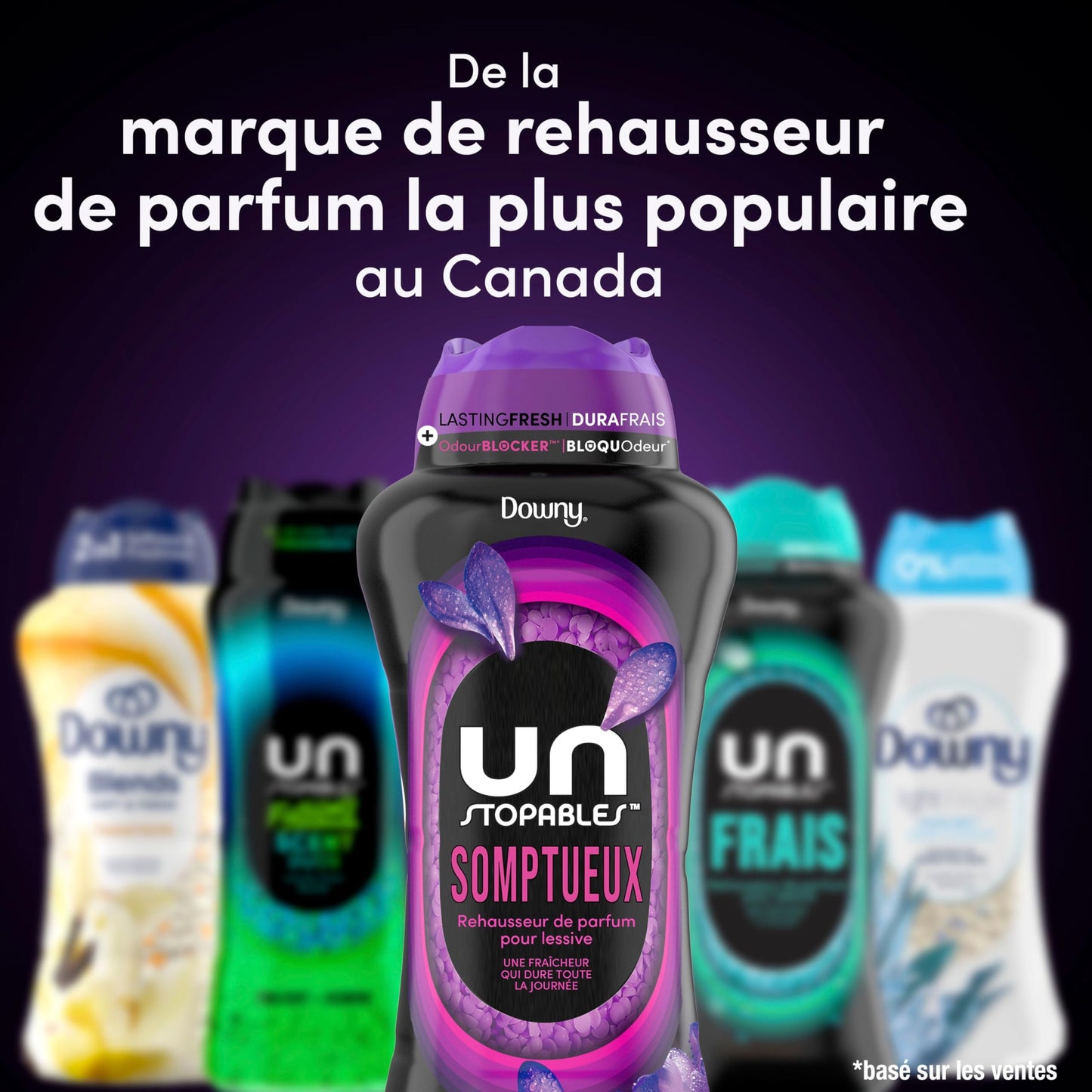 Downy Unstopables In Wash Scent Booster, Lush Scent, Laundry Beads for Odour Protection, Downy Scent Booster, Laundry Scent Boosters, 853 g - Available at All In One Marketplace Canada