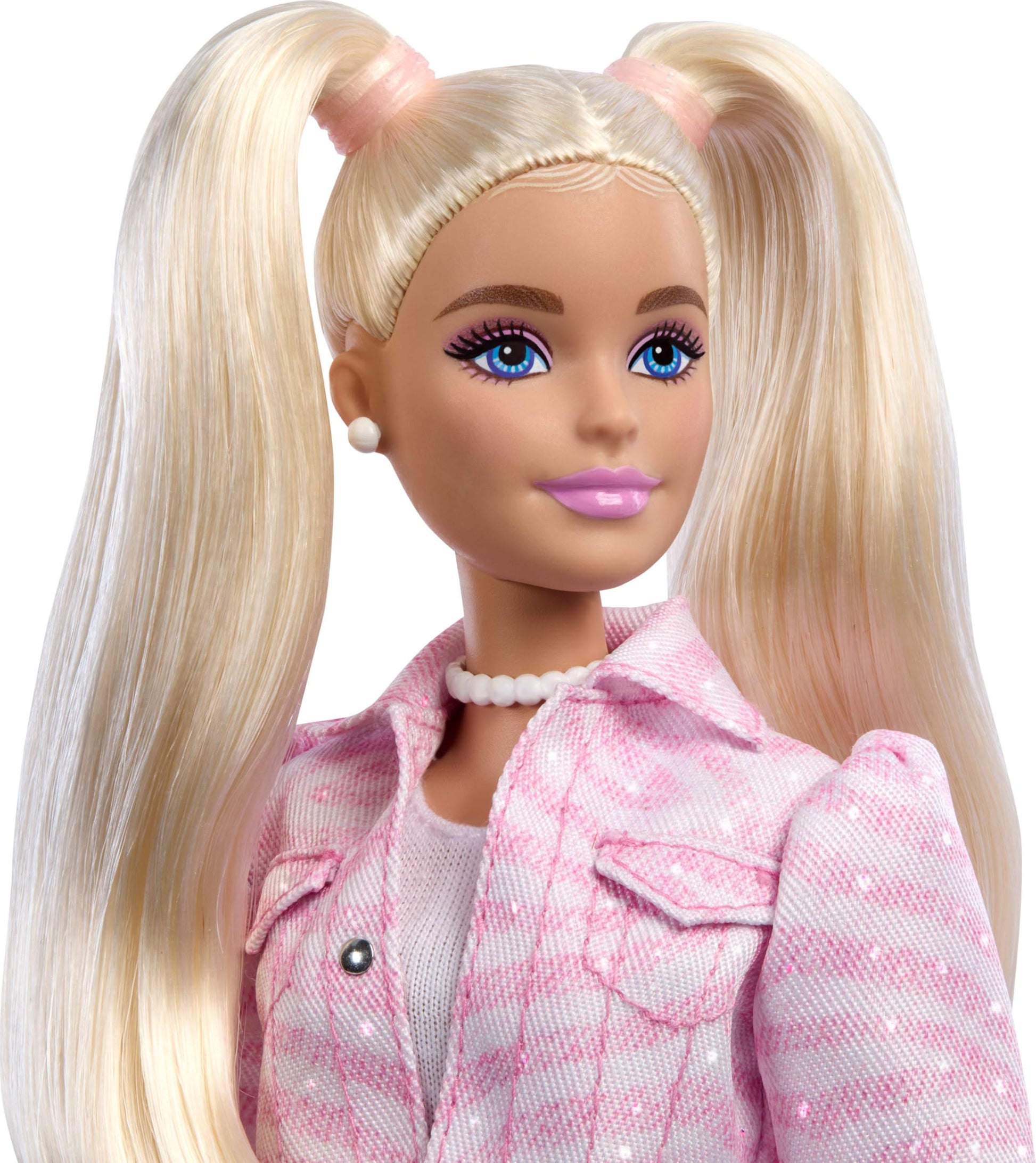 Barbie Deluxe Style Doll #9 with Blonde Hair in Pink Denim Outfit Barbie