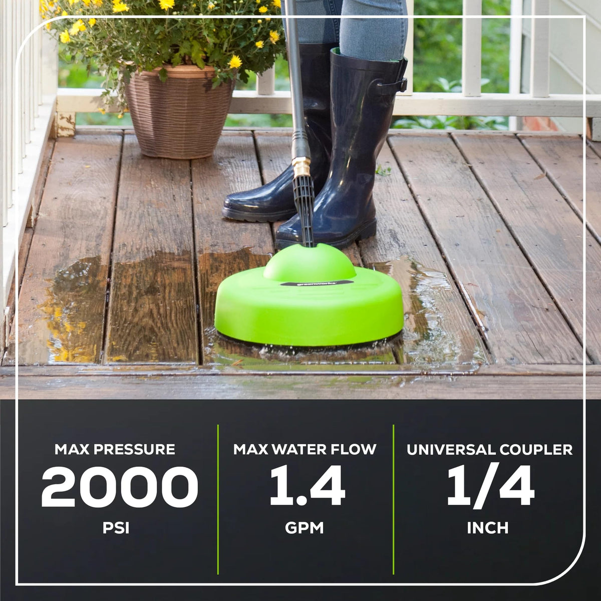 Greenworks 30012 Surface Cleaner, Original Version, 11-inch