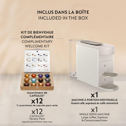 Nespresso Vertuo Up Coffee and Espresso Machine Pearl White