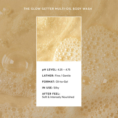 The Glow Getter Multi-Oil Hydrating Body Wash | Gentle Cleanser | 16.9 FL OZ / 500 ml