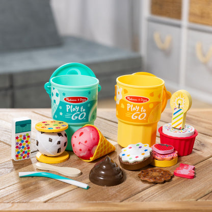Melissa & Doug Play to Go Food Cups 2-Pack Toy Bundle Melissa & Doug