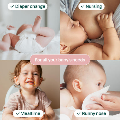 ATTITUDE Baby Water Wipes, EWG Verified, Safe for Newborns, Unscented & Fragrance-Free, 99% Water, Gentle & Hypoallergenic, Vegan & Dermatologically Tested, Travel Pack with Hard Lid, 72 Count (Pack of 3)