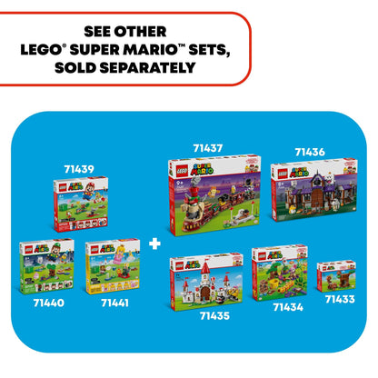 LEGO Super Mario Adventures with Interactive Peach Princess Toy, Super Mario Playset for Kids, Yellow Toad Figure, Nintendo Toy Gift for Girls, Boys and Any Gamers Ages 6 and Up, 71441 LEGO