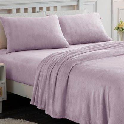 Softan Fleece Sheets, Soft as Flannel, Queen, Lavender 🍁 All In One Marketplace Canada