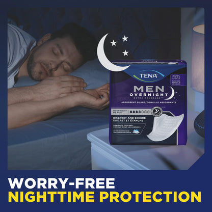 TENA Men Incontinence, Discrete Disposable, Guards, Comfortable Fit, Overnight Protection, Universal Fit, 90 Count 🍁 All In One Marketplace Canada