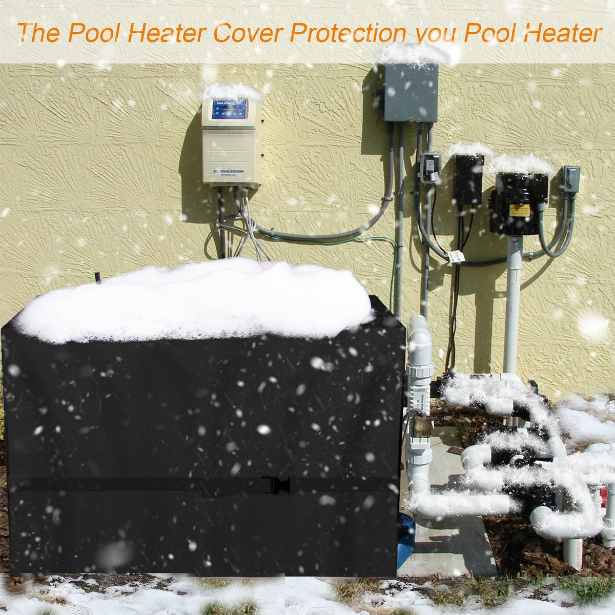 Pool Heat Pump Cover for Winter, Pool Heater Cover for Hayward, Winter Swimming Pool Heat Pump Covers for Outside Units,600D Waterproof Swimming Pool Equipment Cover 🍁 All In One Marketplace Canada