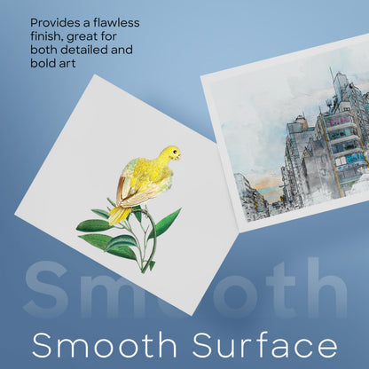 Merangue Bristol Board, Smooth 12-Point Coated Paper Craft Board, Versatile Poster Board, Art Supplies, 22" x 28", Pack of 24, White