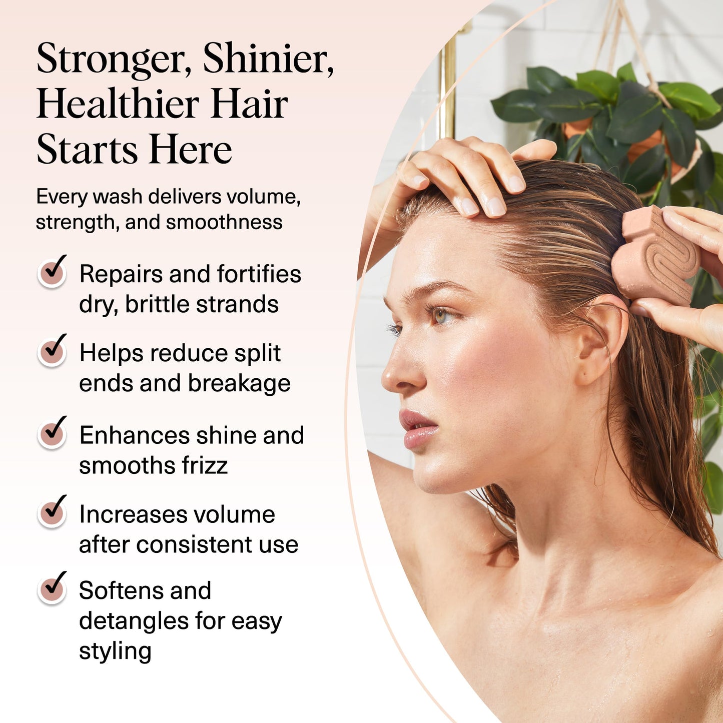 Kitsch Rice Water Shampoo Bar for Hair Growth – Strengthening Hair Shampoo for Men and Women – Reduce Breakage, Boosts Shine – Paraben, Silicone & Sulfate-Free, Vegan Hair Care - 91g - Available at All In One Marketplace Canada