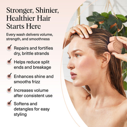 Kitsch Rice Water Shampoo Bar for Hair Growth – Strengthening Hair Shampoo for Men and Women – Reduce Breakage, Boosts Shine – Paraben, Silicone & Sulfate-Free, Vegan Hair Care - 91g - Available at All In One Marketplace Canada