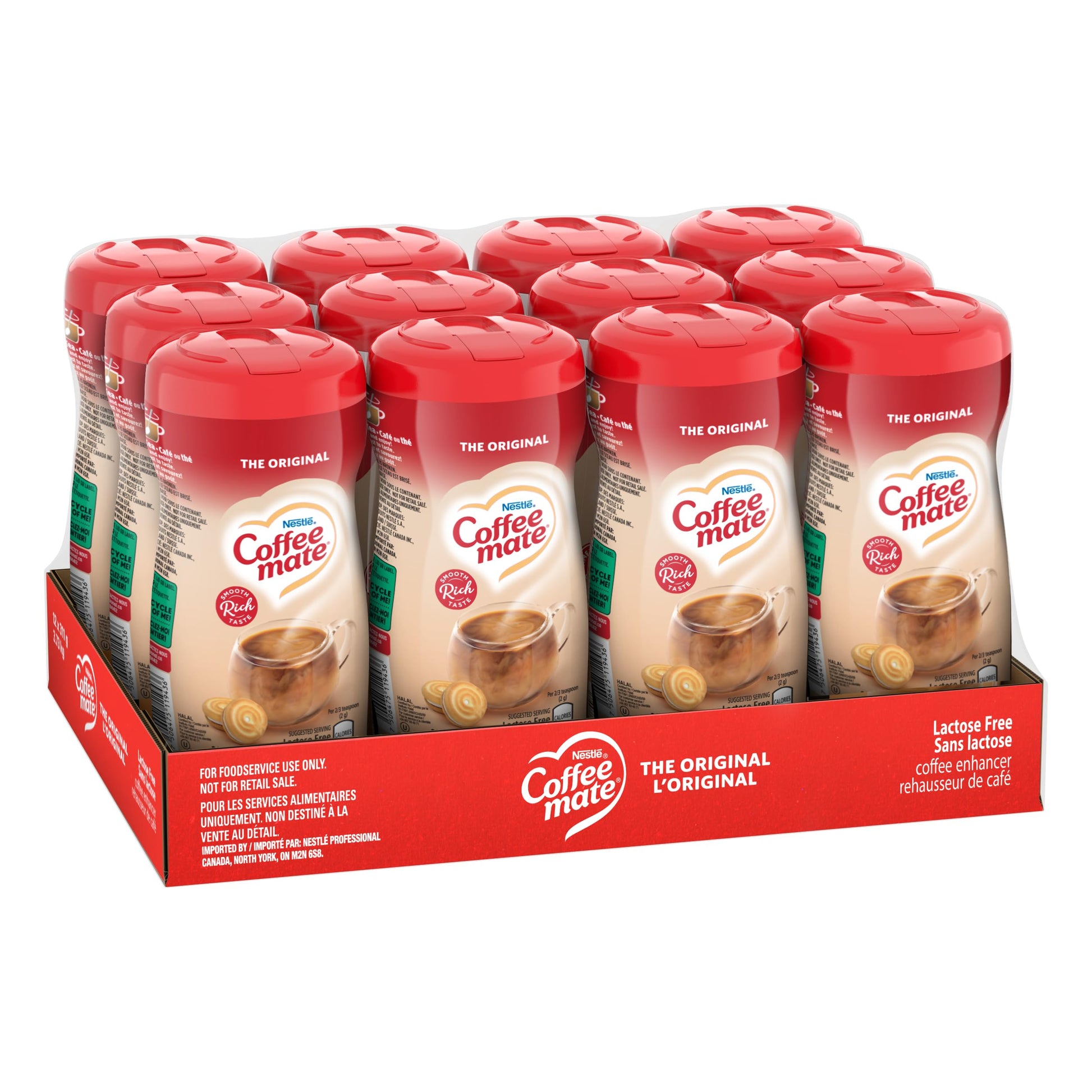 COFFEE MATE Original Powdered Coffee Creamer, 12-Pack (311g Each), Lactose-Free & Kosher