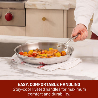 Lagostina Forte 3-Ply Clad 12-Pc Cookware Set, Stainless Steel Pots & Pans