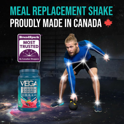 Vega Premium All-in-One Nutrition Protein Powder – 20g Plant-Based Vegan Protein, Vitamins & Probiotics, Berry, 850g (20 Servings)