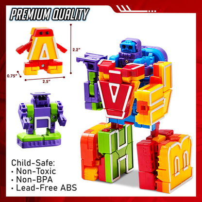 Alphabet Robots Toys for Kids, ABC Learning Toys, Alphabots, Letters, Toddlers Education Toy, Carnival Prizes, Christmas Toys, Treasure Box and Prize for Classroom 🍁 All In One Marketplace Canada