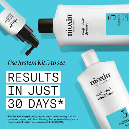 Nioxin System 3 | Scalp & Hair Shampoo | Coloured, Dry, & Damaged Hair