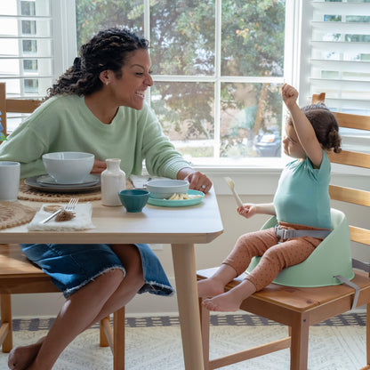 Ingenuity: ity by Ingenuity My Spot Easy-Clean Baby Booster Feeding Chair, 3-Point Harness, Washable Removable Straps - Green 🍁 All In One Marketplace Canada