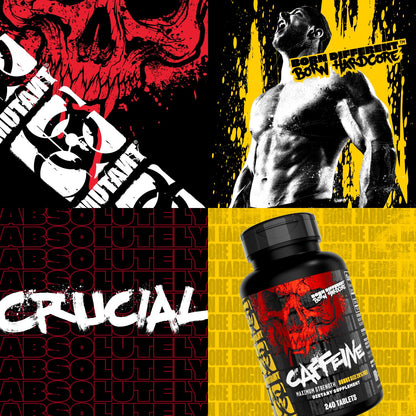 Mutant Caffeine - Maximum strength - 200mg caffeine equivalent - 240 tablets - Available at All In One Marketplace Canada