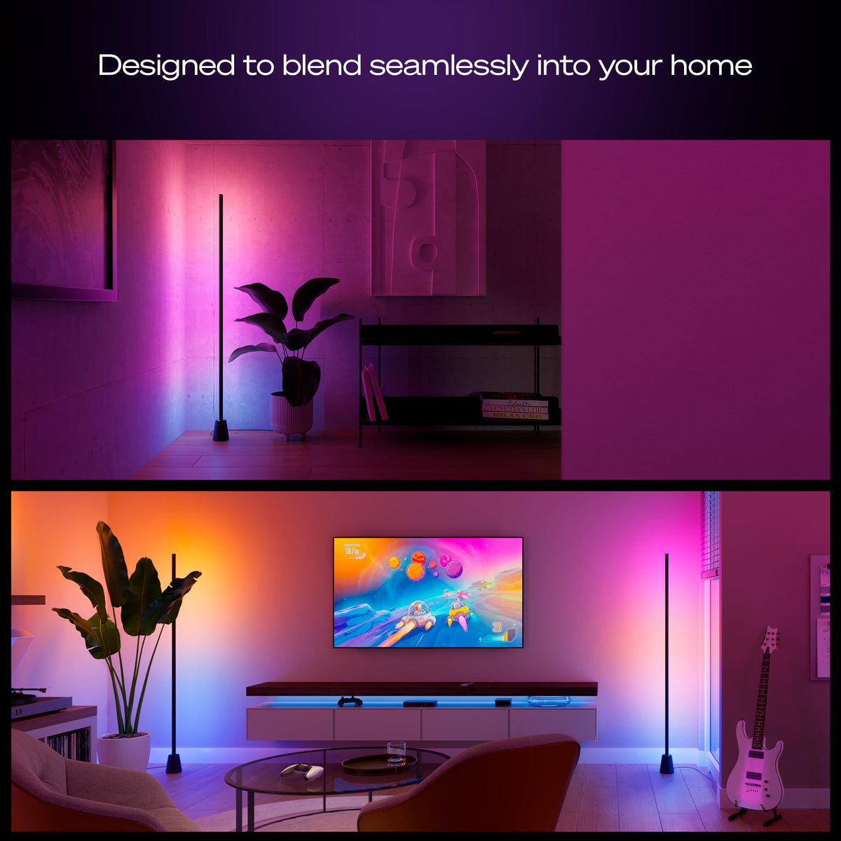Philips Hue Play Floor Lamp, RGBWWIC LED, 53”, White Ambiance, Multicolor Gradients, Smart Lighting, Alexa, Google Home, Apple Home, TV Sync Requires Hue Bridge and Sync Box (Both Sold Separately)
