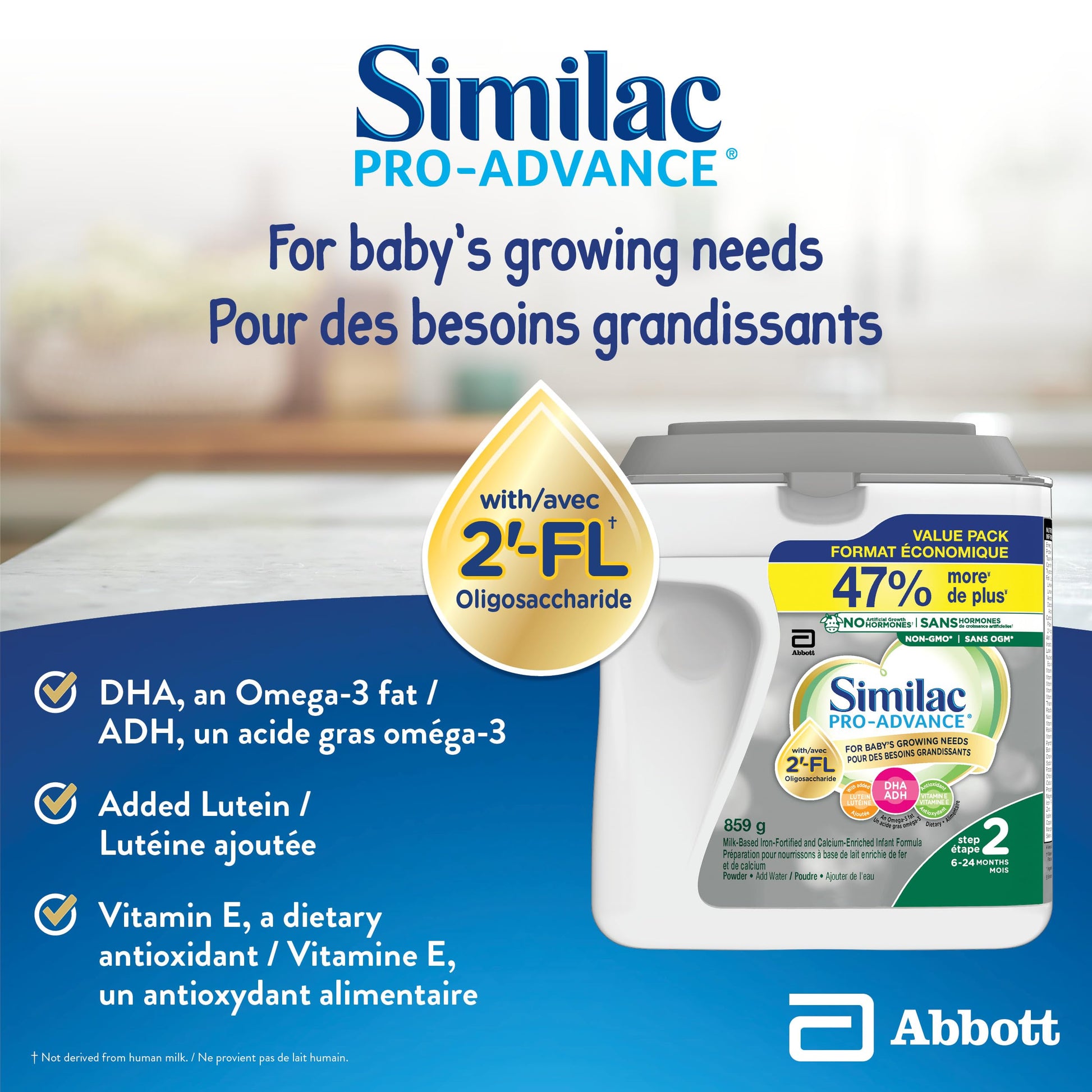 Similac Pro-Advance Step 2 Infant Formula Powder – 859g – For Babies 6-24 Months