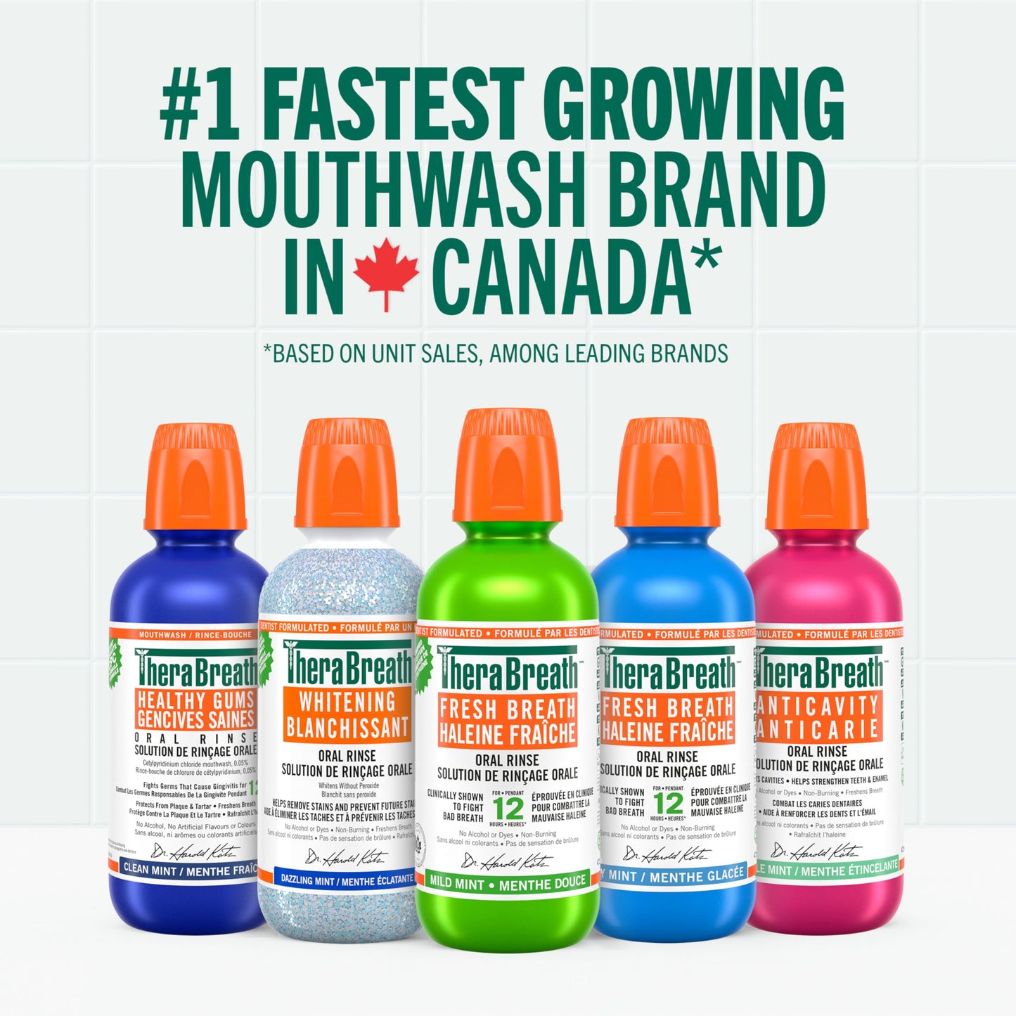 TheraBreath Fresh Breath Oral Rinse, Value Size, Clinically Shown to Fight Bad Breath for 12 Hours, Alcohol & Dye Free Mouthwash, Certified Vegan, Halal, Kosher, Gluten-Free - Mild Mint, 1L