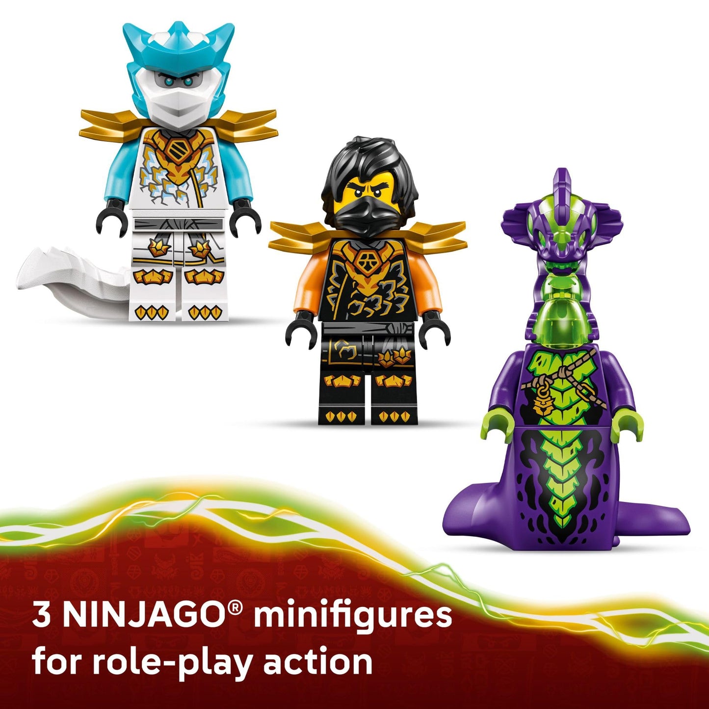 LEGO NINJAGO Cole’s Mission Mech & Dragon Zane Building Toy for Boys, Girls & Kids, Ages 7+ - Poseable Mech W/Cole, Acid Monster, & Zane Minifigures for Pretend Play - Gift Idea for Birthdays - 71854 LEGO