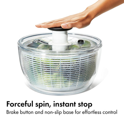 OXO Good Grips Good Grips Salad Spinner, 10.25-Inch Clear - Available at All In One Marketplace Canada