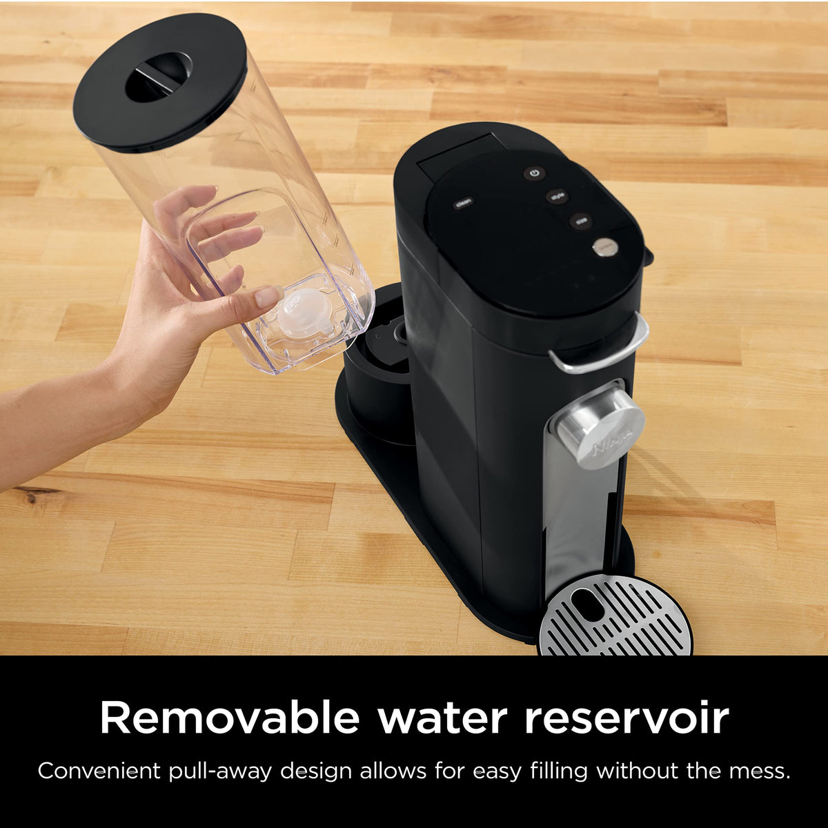 Ninja Pods & Grounds Iced Coffee Maker, K-Cup Pod Compatible, Black, PB040C