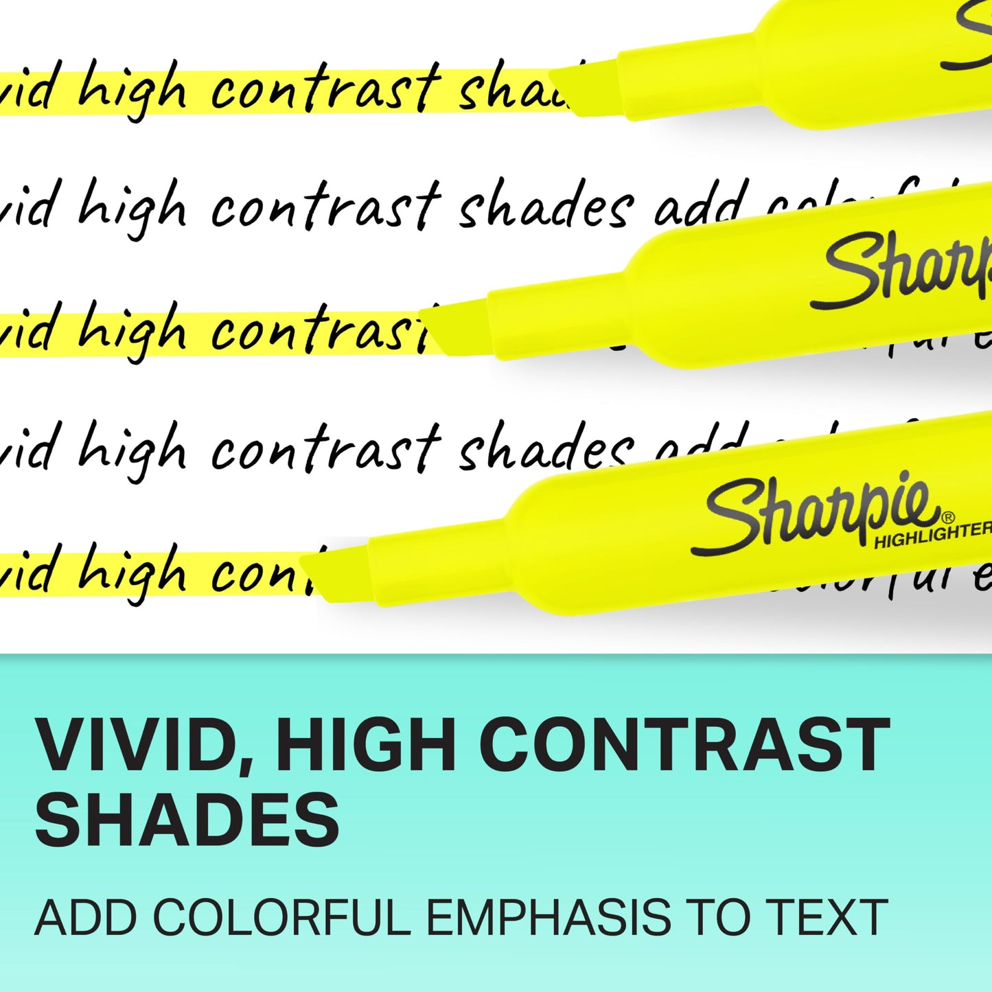 Sharpie Tank Highlighters, Chisel Tip, Yellow, 36 Count 🍁 All In One Marketplace Canada