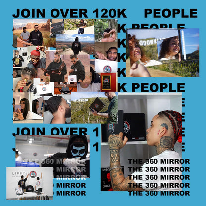 The 360 Mirror - 3 Way Adjustable Trifold Barber Mirror for Self Hair Cutting - Tri Fold Self Haircut System for Men and Women Braiding - Available at All In One Marketplace Canada