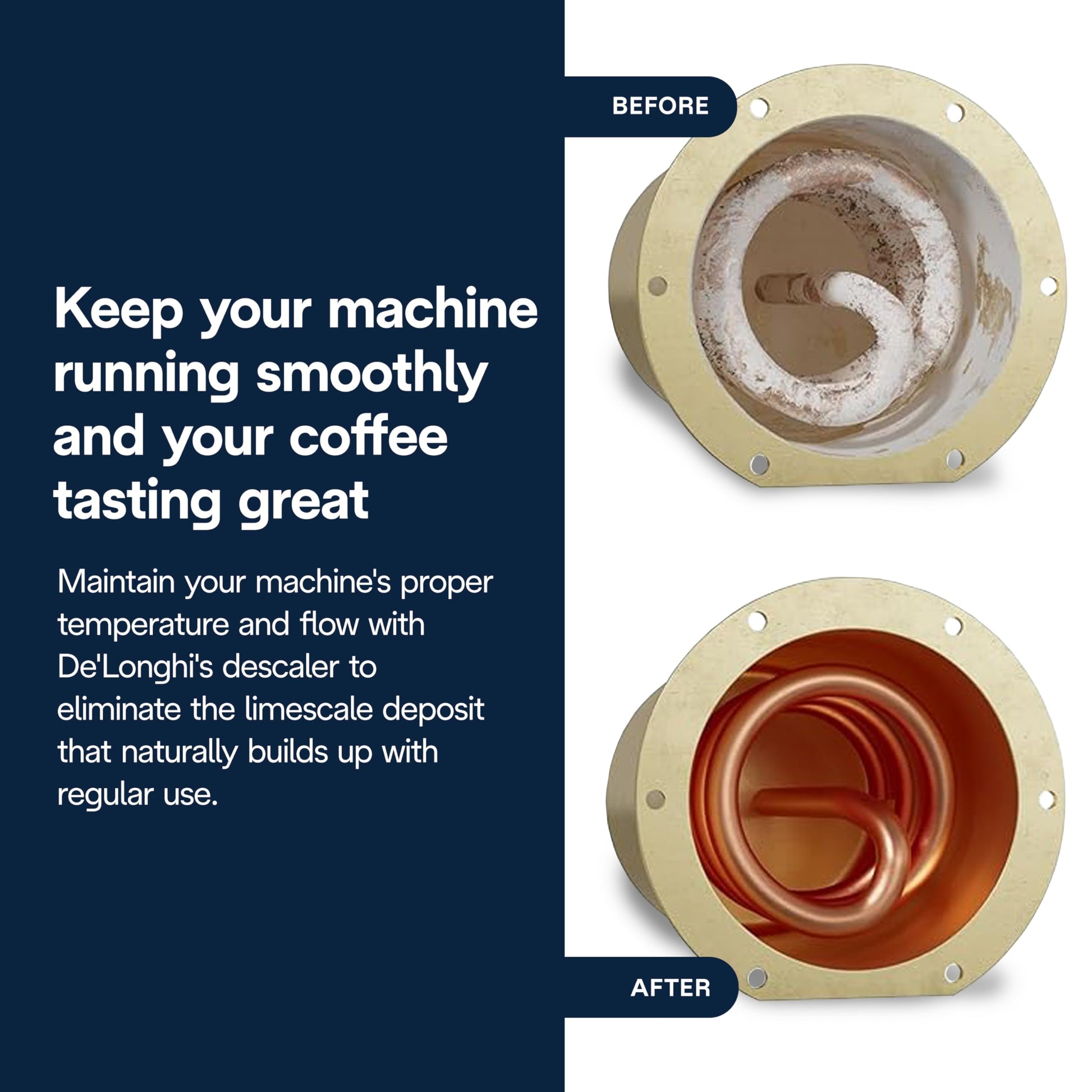 De'Longhi EcoDecalk Descaler, Eco-Friendly Universal Descaling Solution for Coffee & Espresso Machines, 16.90 oz (5 uses)