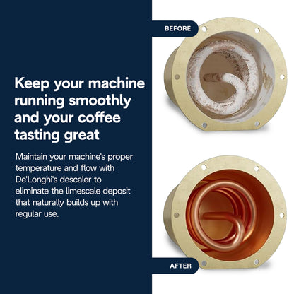 De'Longhi EcoDecalk Descaler, Eco-Friendly Universal Descaling Solution for Coffee & Espresso Machines, 16.90 oz (5 uses)