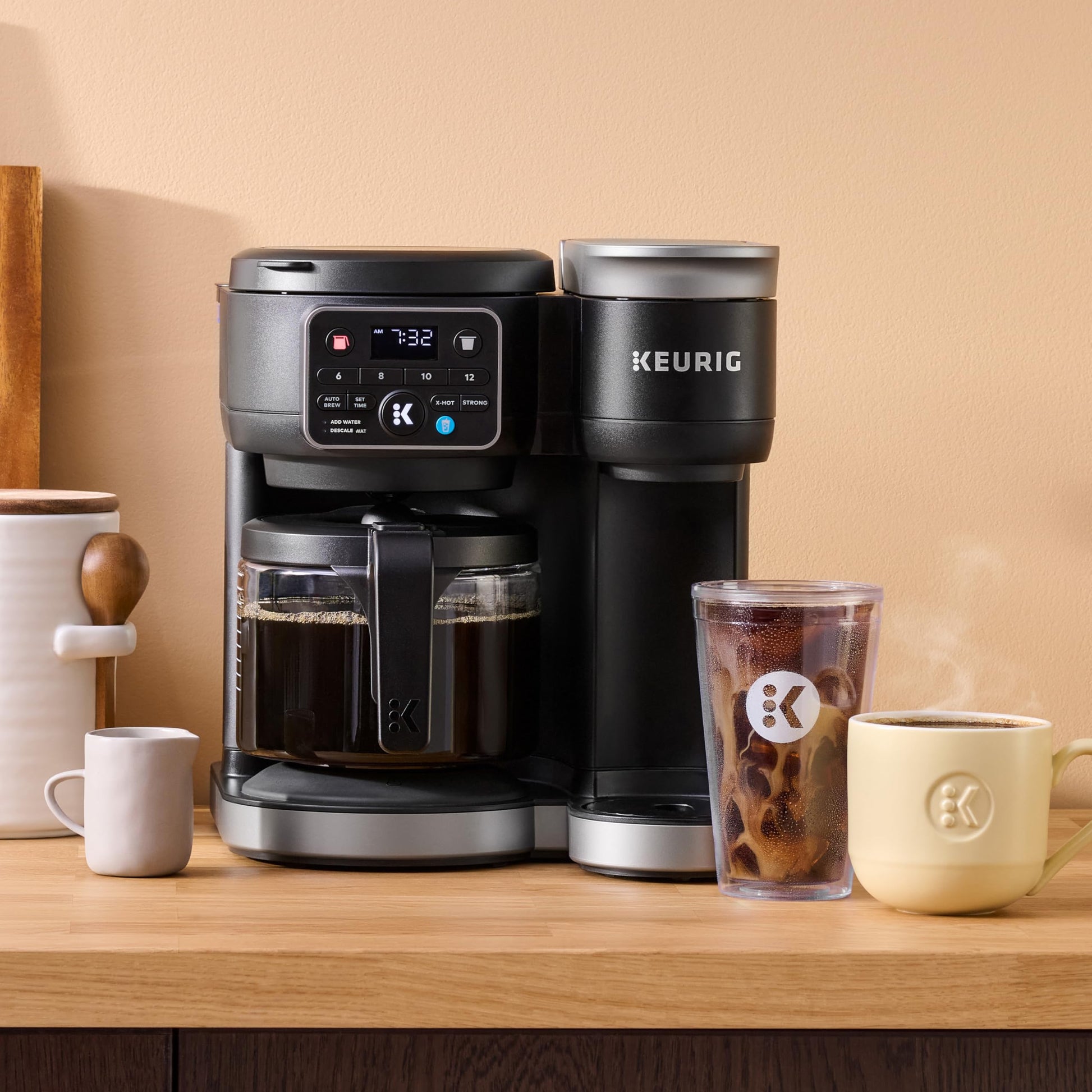 Keurig K-Duo Single Serve K-Cup Pod & Carafe Coffee Maker, Black Keurig
