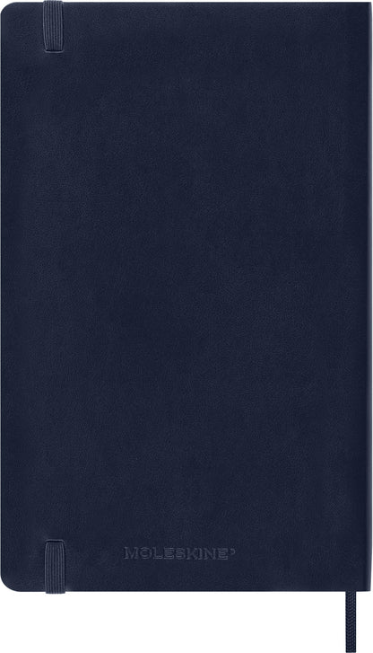 Moleskine Classic 18 Month 2026-2027 Weekly Planner, Soft Cover, Large (5" x 8.25"), Sapphire Blue, 208 pages