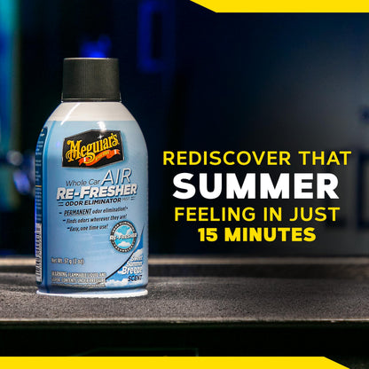 Meguiar’s Whole Car Air Refresher Odor Fighting Mist Summer Breeze, 2 Oz