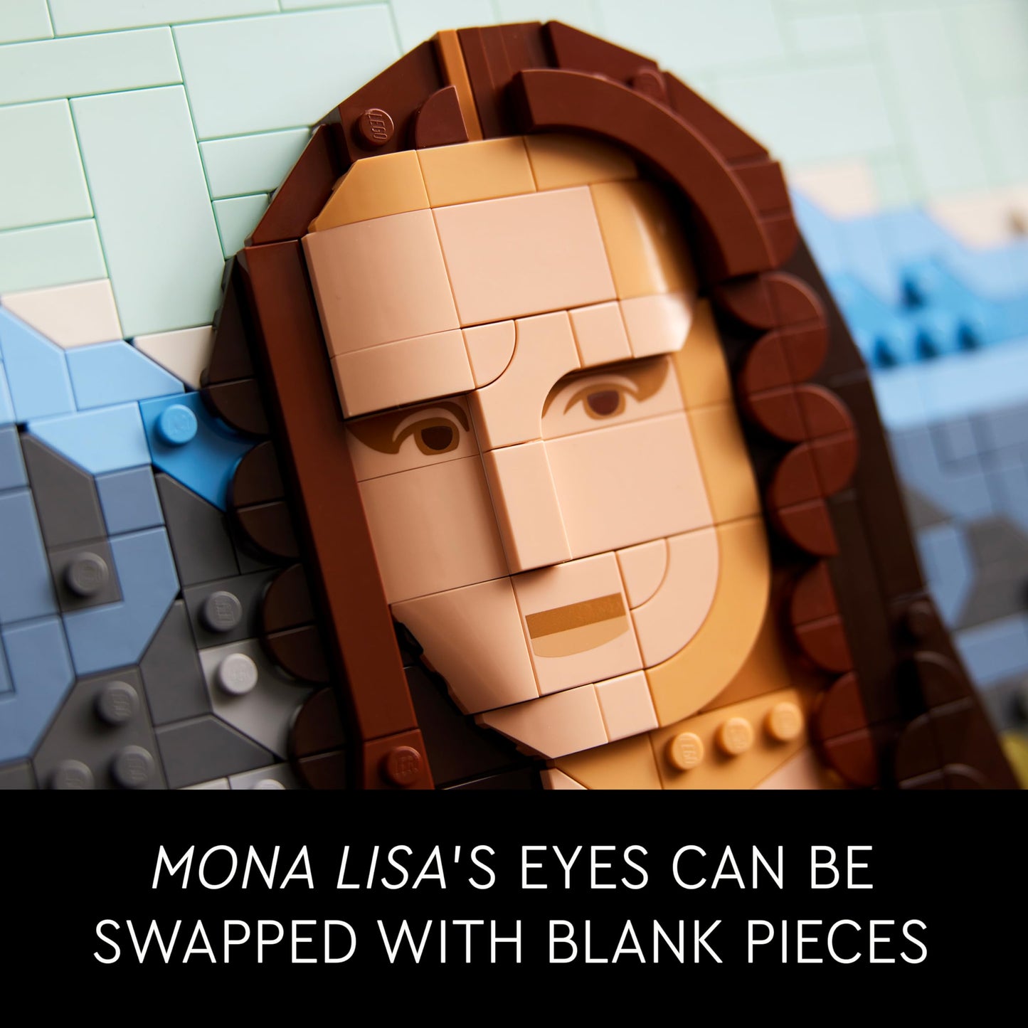 LEGO Art Mona Lisa Building Set - Leonardo da Vinci Wall Display, Ages 18+ - DIY Crafts for Men, Women - Great for Puzzle and Art Lovers - Birthday Gift Idea - Includes Detachable Frame - 31213 LEGO