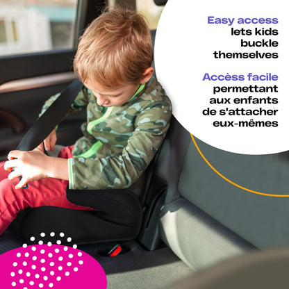 Cosco Kids Topside Lightweight Backless Belt-Positioning Booster Car Seat, Washable Cover, Tie Dye