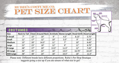 Costume pour animal de compagnie Rubies Costume Co Halloween Classics Collection, petit, pompier