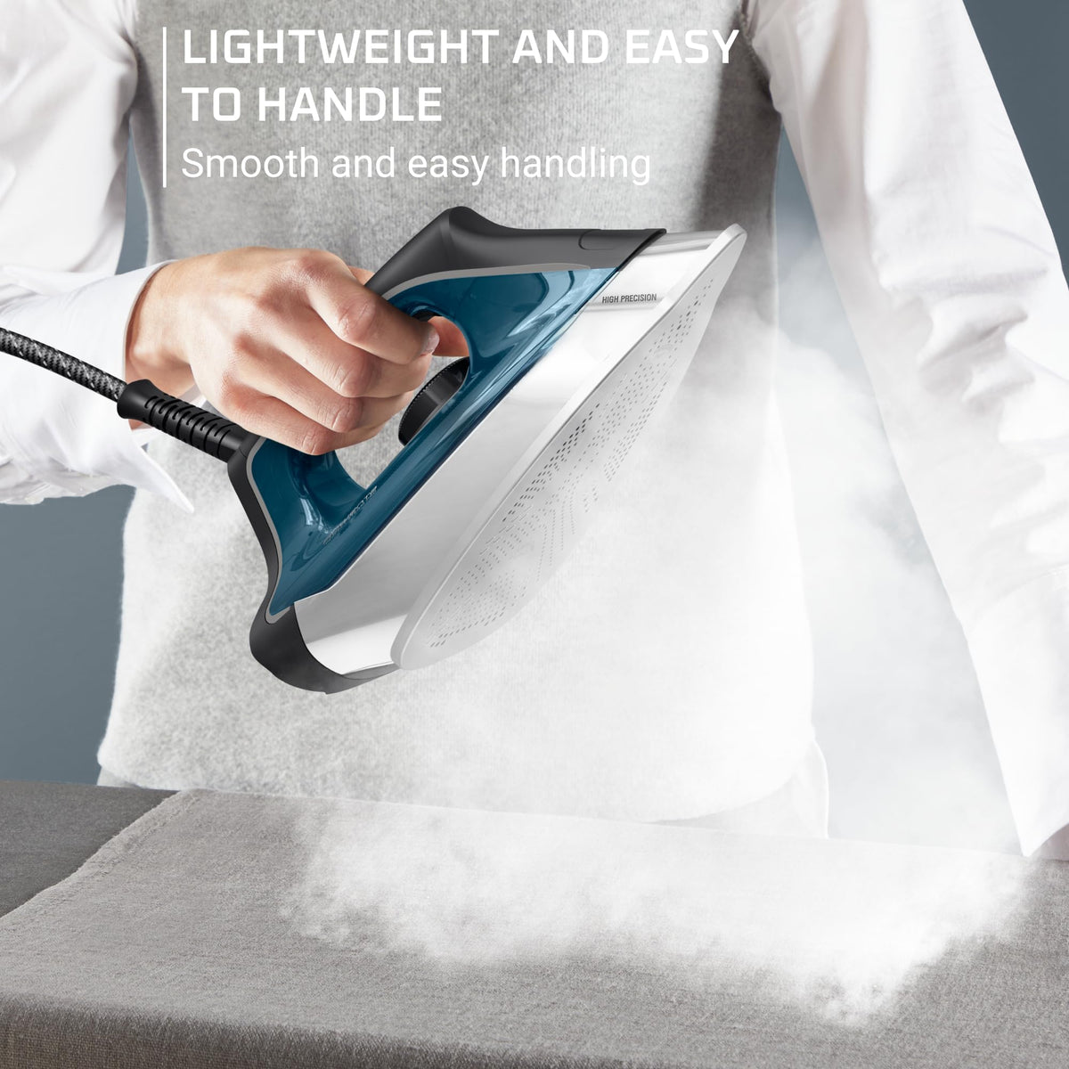Rowenta Steam Station Iron Steamer for Clothes, 1800 Watts, Blue, DG8624