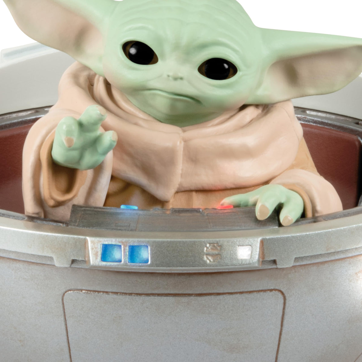 Hallmark Keepsake Christmas Ornament 2024, Star Wars: The Mandalorian Grogu in Hovering Pram with Light, Sound and Motion, Gifts for Star Wars Fans 🍁 All In One Marketplace Canada