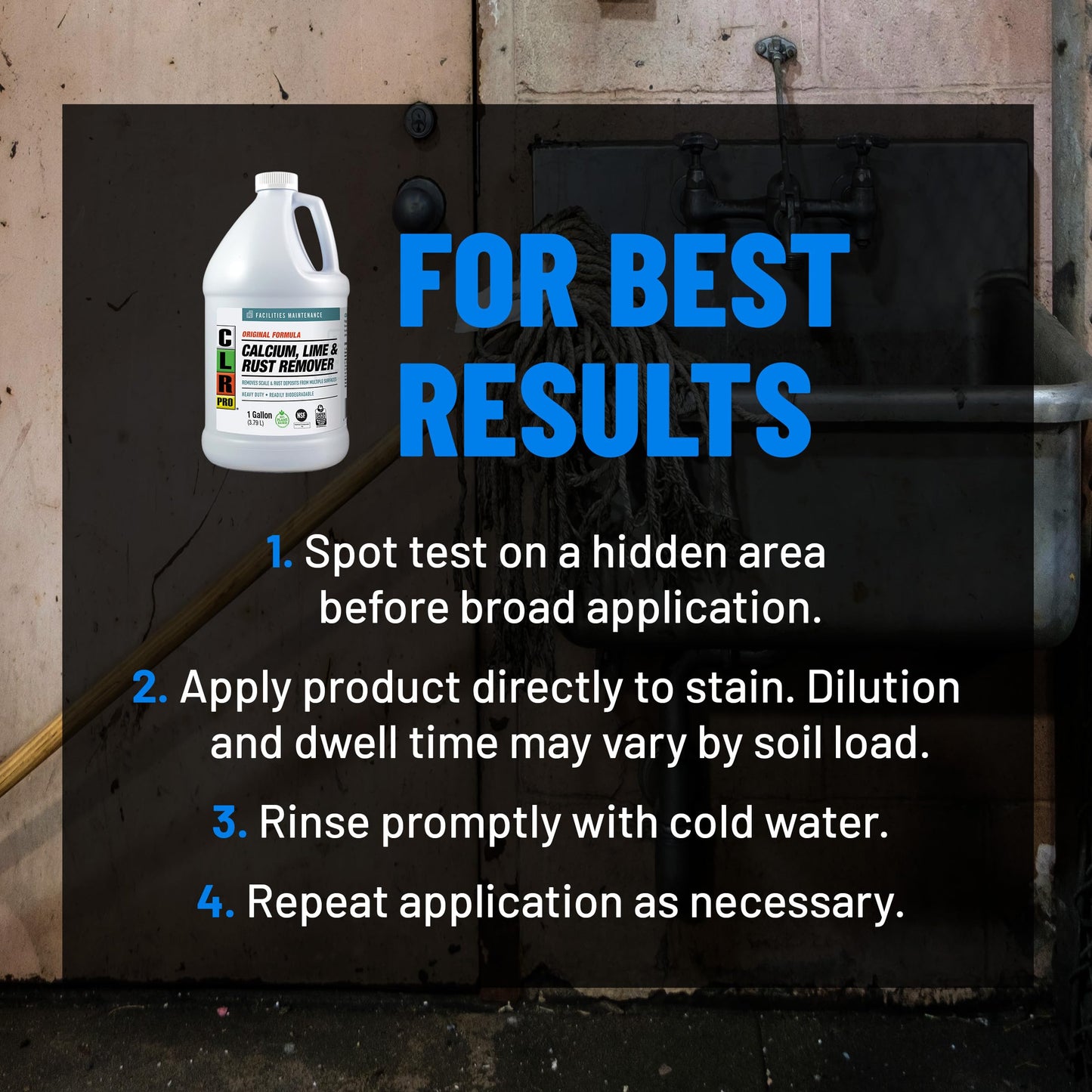 CLR Pro CL-4PRO Calcium, Lime and Rust Remover, 1 Gallon Bottle ( package may vary ) CLR