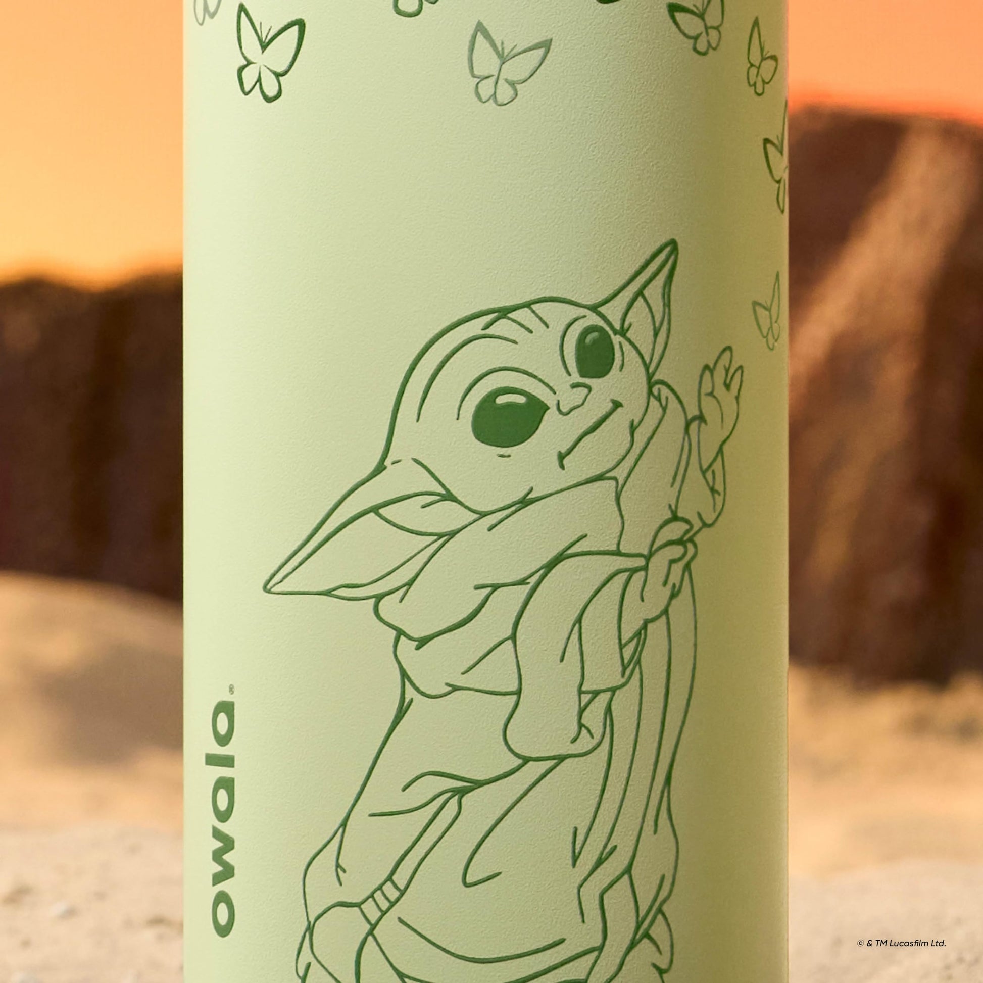 Star Wars Owala FreeSip Insulated Stainless Steel Water Bottle with Straw, BPA-Free Sports Water Bottle, Great for Travel, 32 Oz, GroGu Owala