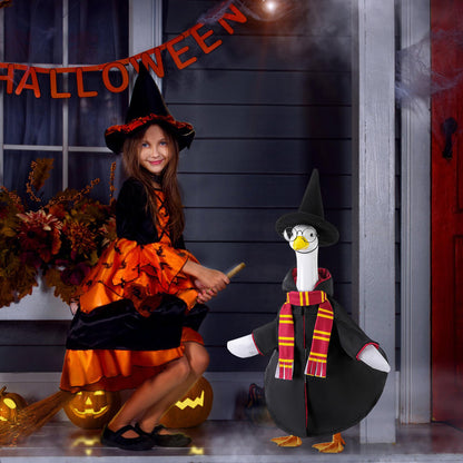 4Pcs Christmas Wizard Goose Outfits, Lawn Porch Goose Statue Wizard Costume 🍁 All In One Marketplace Canada