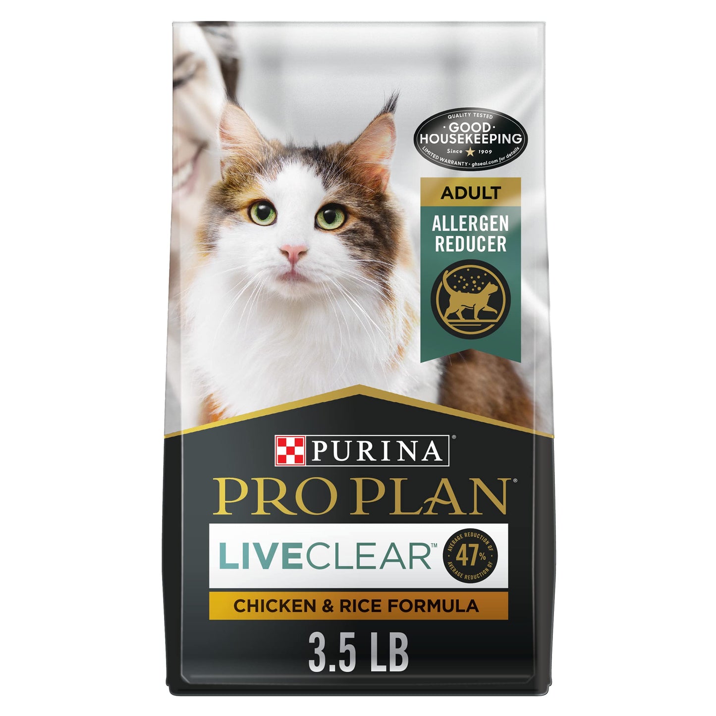 Purina Pro Plan Dry Cat Food, Specialized LiveClear Chicken & Rice - 1.59 kg Bag (1 Pack) 🍁 All In One Marketplace Canada